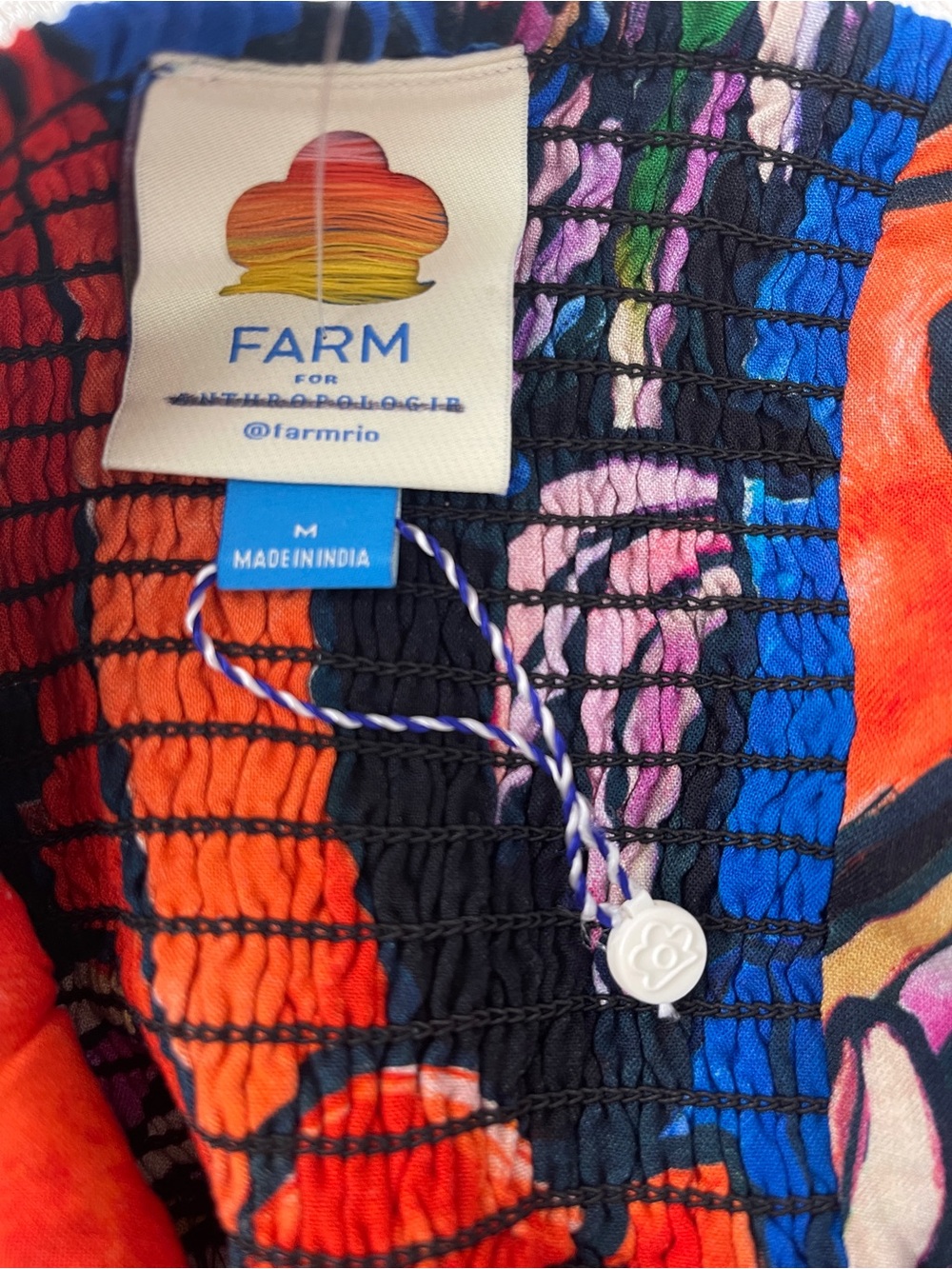 NWOT Farm Rio Halter Maxi Dress Size Medium - Picture 5 of 5